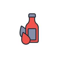 Bottle icon. .Editable stroke.linear style sign for use web design,logo.Symbol illustration. vector