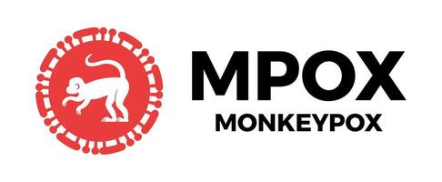 Monkey silhouette. A detailed visual representation of Monkeypox emphasizes its critical importance for health awareness and education. illustration for medical brochures, flyers, website, logo vector