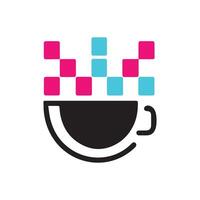 coffee cup icon with white background vector