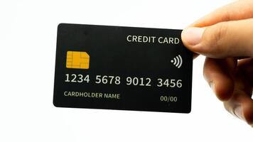 Minimalist Black Credit Card Platinum for Finance and Digital Transactions photo
