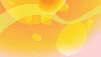 Yellow and White Abstract Shapes Background vector