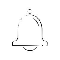 bell icon editable on a white background. vector