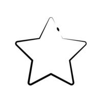 star icon editable on a white background. vector