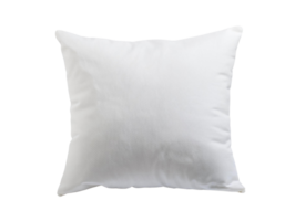 Soft white pillow on a clean backdrop for versatile design use. png