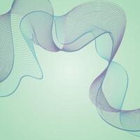 Blue wavy lines and eye catching abstract background design vector