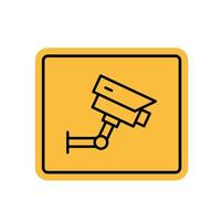 icon of a security camera vector