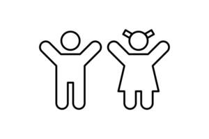 children icon sign symbol design template vector