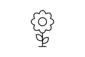park flower icon sign symbol design template vector