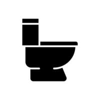 minimalist toilet or restroom icon, simple and clean icon template vector