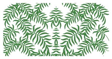 Tropical seamless background pattern. Graphic design with amazing palm leaves suitable for fabrics, packaging, and covers. vector
