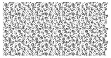 Curly brush strokes, marker scrawls seamless pattern. vector