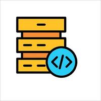 Stack of files icon illustration vector