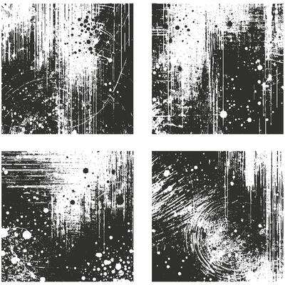 Bold Grunge Effect in Black and White