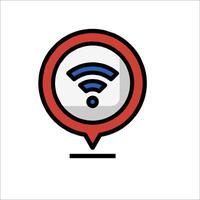 A wifi icon on a white background vector