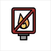 No fire sign illustration vector
