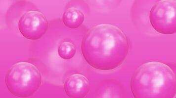 a pink background with many shiny balls video