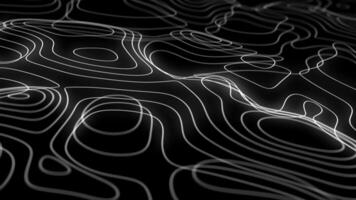 black and white abstract, abstract white terrain background, waving terrain abstract technology background video