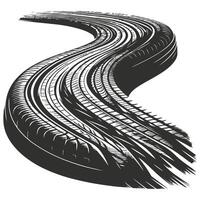 Tire Tracks Abstract Art vector
