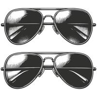 Fashionable sunglasses for summer vibes vector