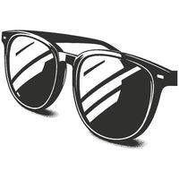 Artistic summer sunglasses set vector