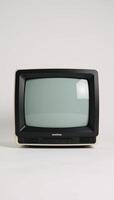 Minimalist icon representing an outdated CRT TV embodying the nostalgic charm of vintage media consumption photo