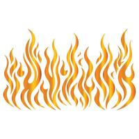 Collection of Fire Flames with Different Looks vector