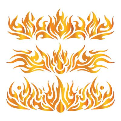 Variety of Fire Flame Design Collection