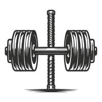Gym Elements Collection for Custom Badges vector
