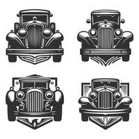 Retro Style Car Background Designs vector