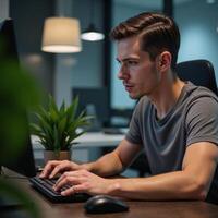 Quality Assurance Analyst tests new apps for bugs photo