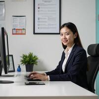 Virtual consultation with college advisor for planning academiccareer paths photo
