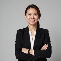 A successful careeroriented middleaged female executive working in finance or HR industry photo