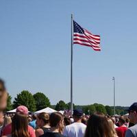 Backdrop featuring Independence Day theme with USA Flag imagery photo