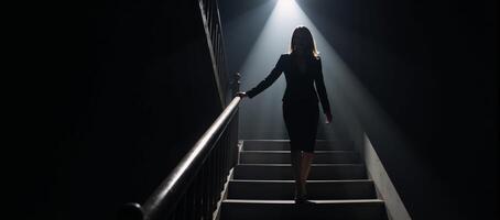 A focused spotlight on professional growth and career advancement for ambitious women as they climb the corporate ladder with confidence and determination photo