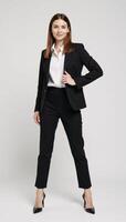 Businesswoman stands with confidence Portrait photo