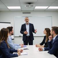 Professional business coaching for employees seeking skill improvement and motivation towards career success photo