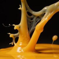 Cheese splatter silhouette cutout image photo