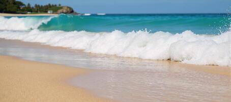 A blue water wave patterned design as a visually appealing template for visual projects or designs photo