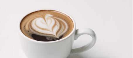 Isolated cup of coffee with cutout background photo