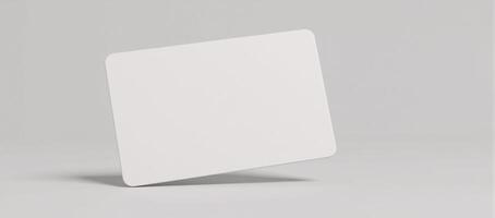 Printable gift card template with 3D model rendering and minimalist business design for optimal online packaging photo