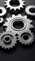 Digital artwork illustrating a gear symbolizing business acquisition growth photo