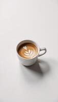 Isolated cup of coffee with cutout background photo