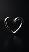 A love heart symbol icon with intricate details and highdefinition finishing touches photo