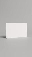 Printable gift card template with 3D model rendering and minimalist business design for optimal online packaging photo