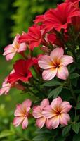 A captivating botanical display of vibrant flowering plants in a stunning garden arrangement photo