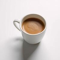 Isolated cup of coffee with cutout background photo