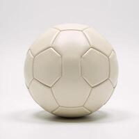 White backdrop with a lone Futsal ball center stage photo