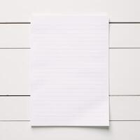 White shiplap farmhouse background for notebook with lined blank page design photo