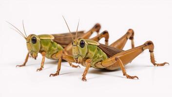 Lone crickets depicted against an empty backdrop photo