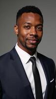 an African American subject as a portrait setting photo